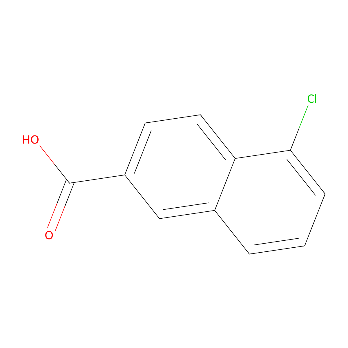5-Chloro-2-naphthoic acid molecular structure, CAS 56961-89-8