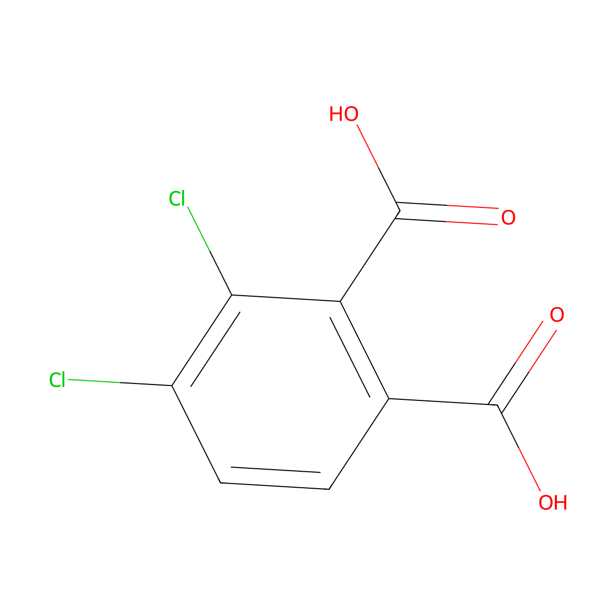 3,4-dichlorophthalic Acid molecular structure, CAS 56962-06-2