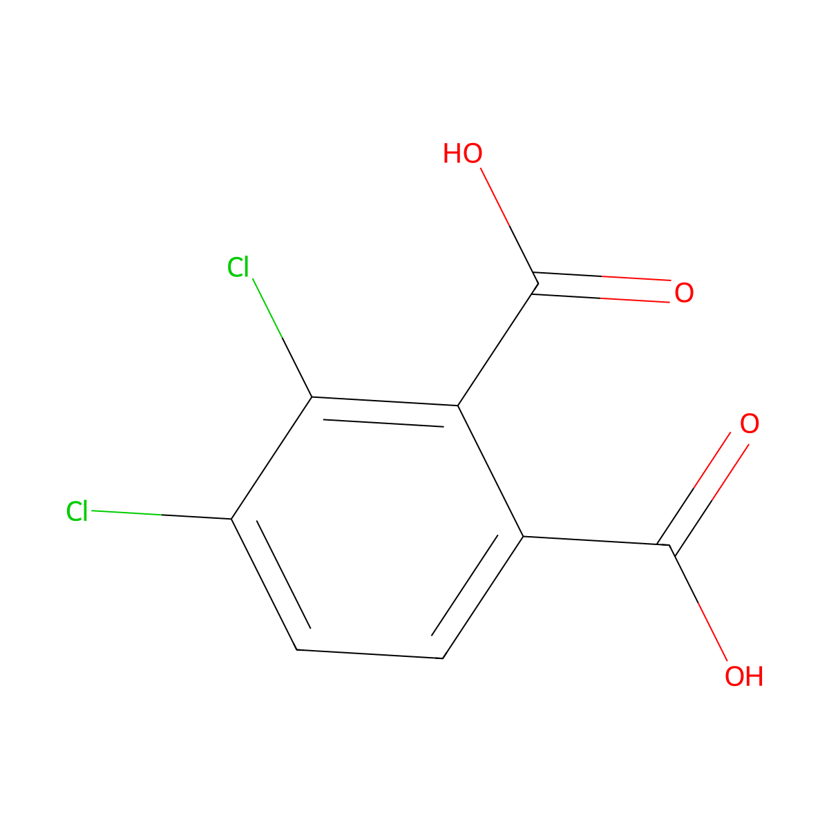 3,4-dichlorophthalic Acid molecular structure, CAS 56962-06-2