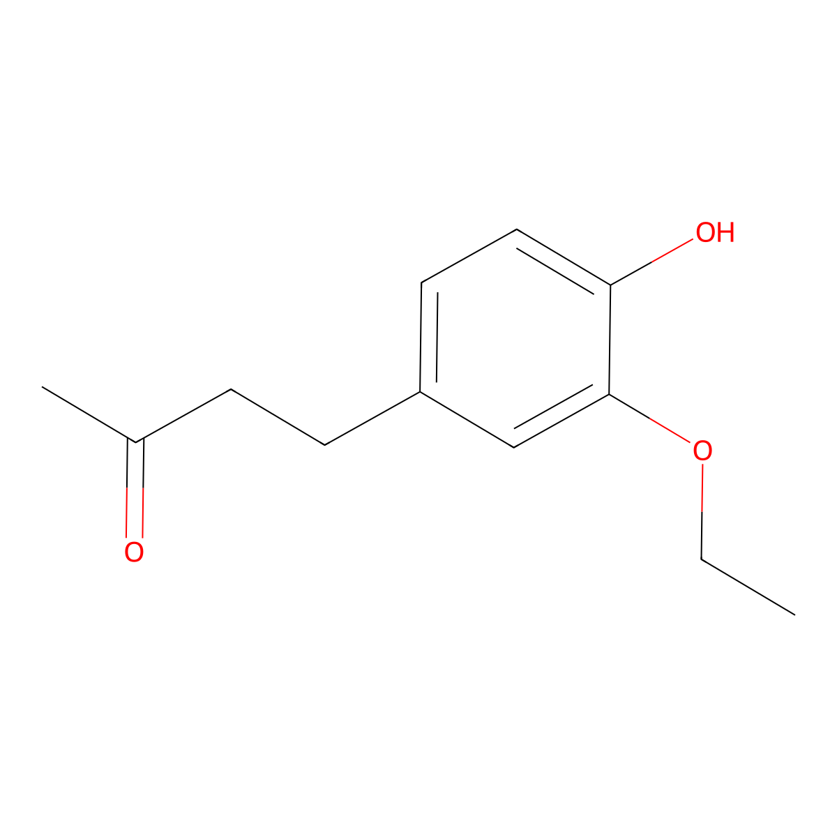 4-(3-Ethoxy-4-hydroxyphenyl)-2-butanone molecular structure, CAS 569646-79-3