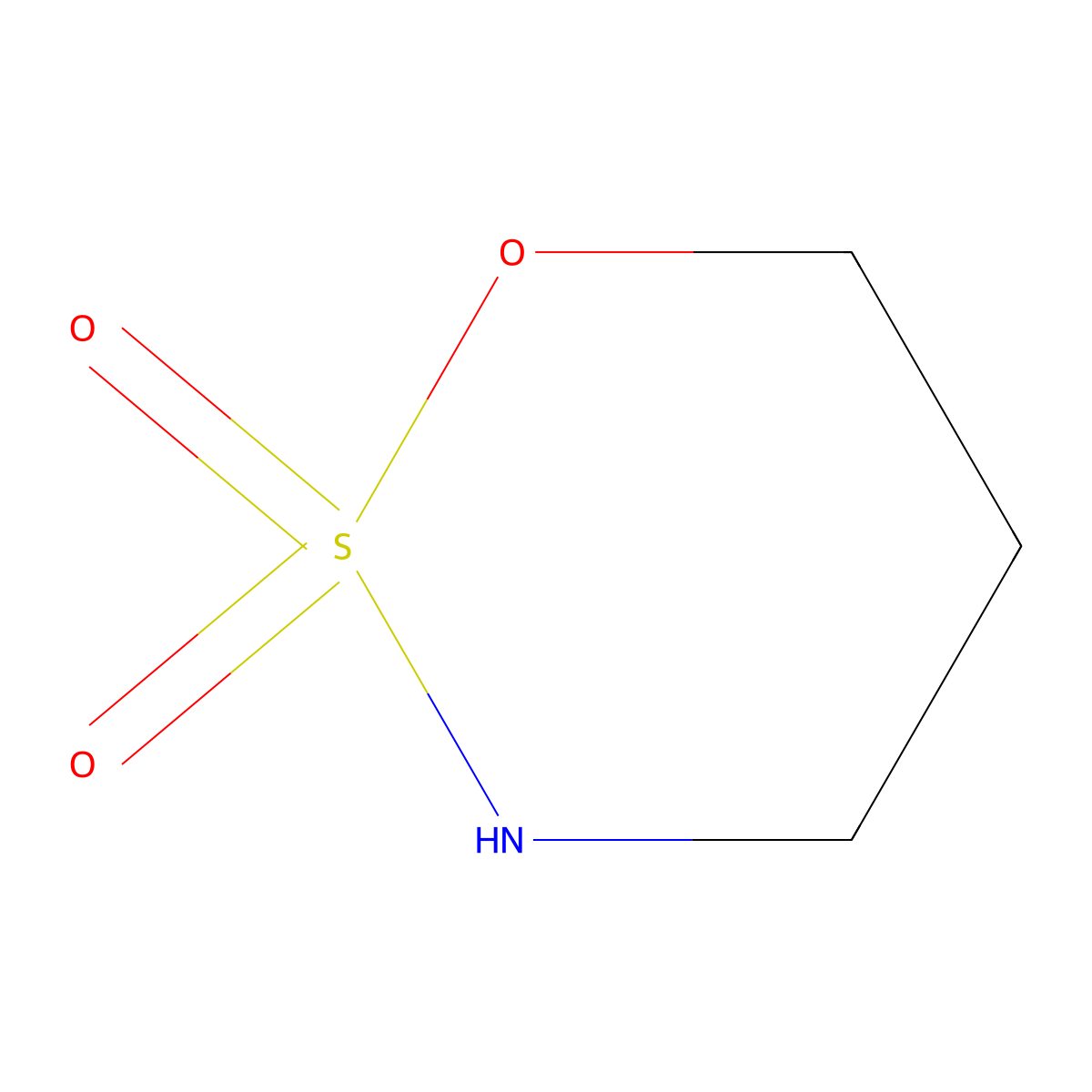 1,2Lambda6,3-oxathiazinane-2,2-dione molecular structure, CAS 569650-27-7