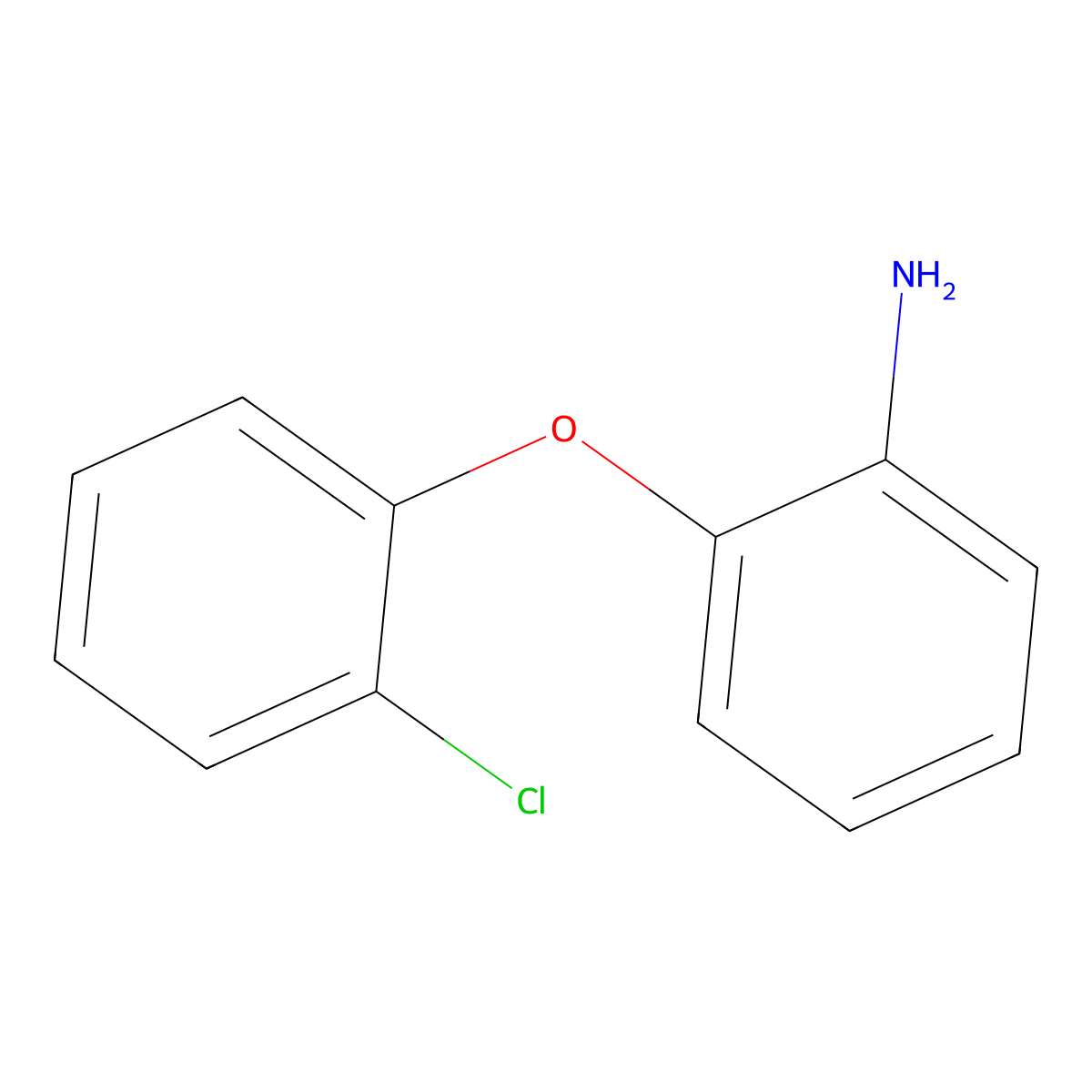 2-(2-Chlorophenoxy)aniline molecular structure, CAS 56966-47-3