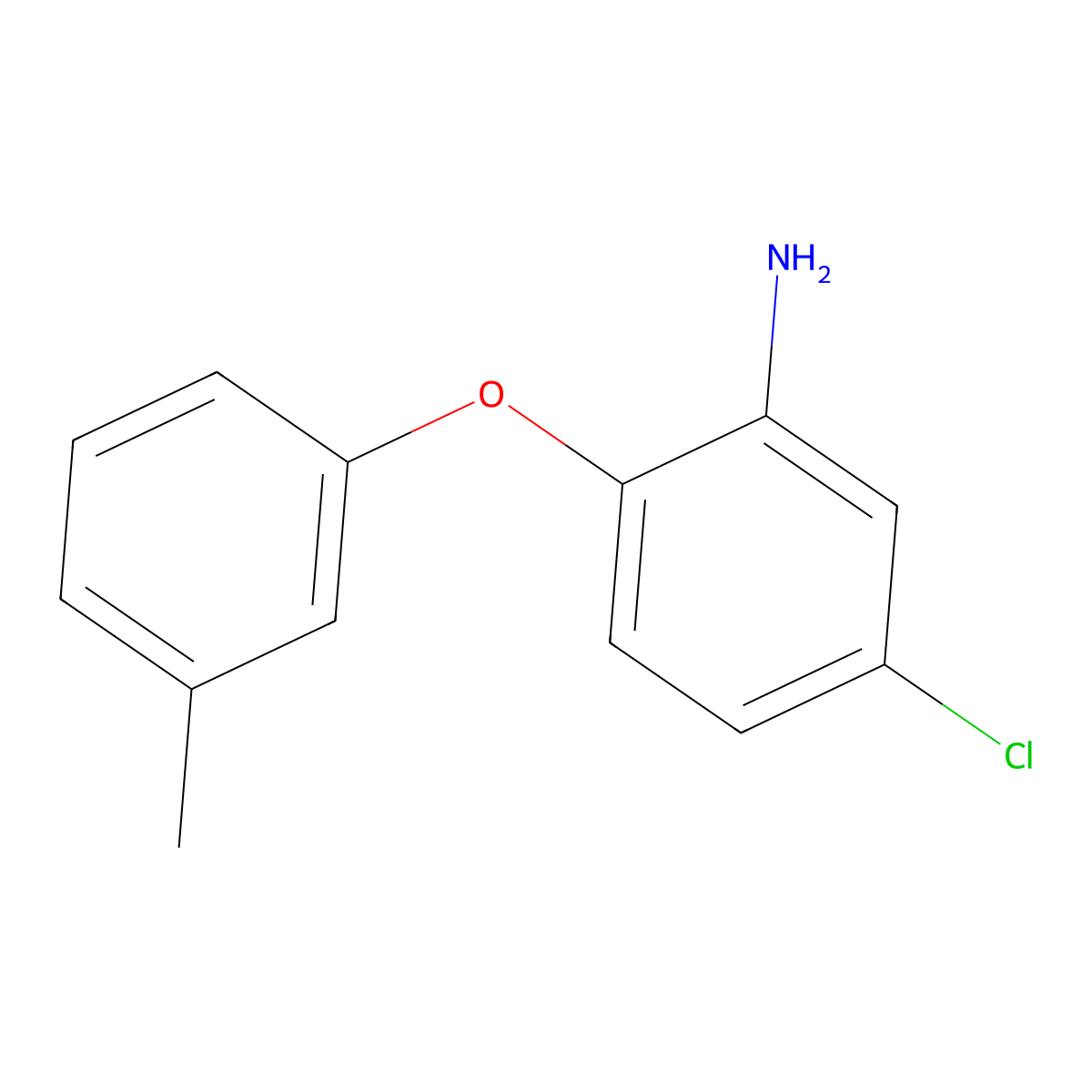 5-Chloro-2-(3-methylphenoxy)aniline molecular structure, CAS 56966-51-9