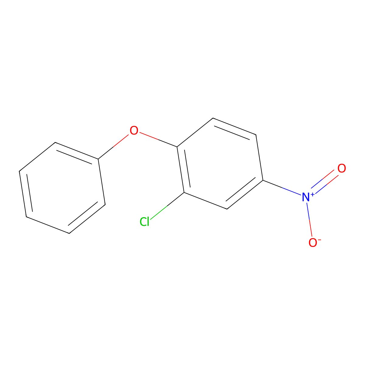 2-Chloro-4-nitro-1-phenoxybenzene molecular structure, CAS 56966-69-9