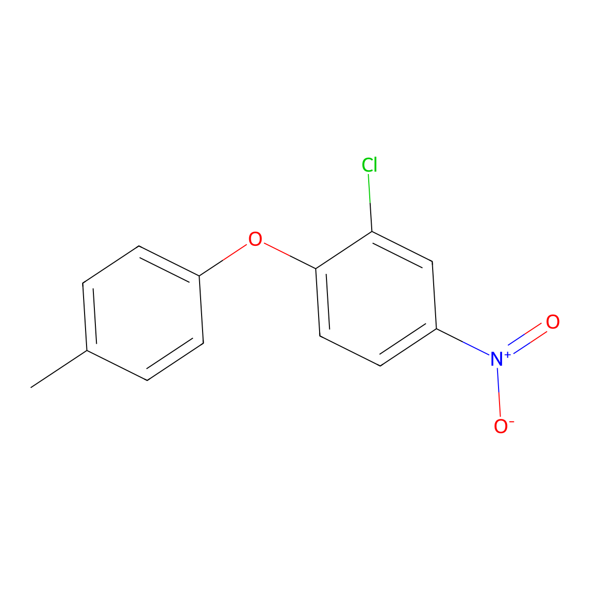 2-Chloro-1-(4-methylphenoxy)-4-nitrobenzene molecular structure, CAS 56966-70-2
