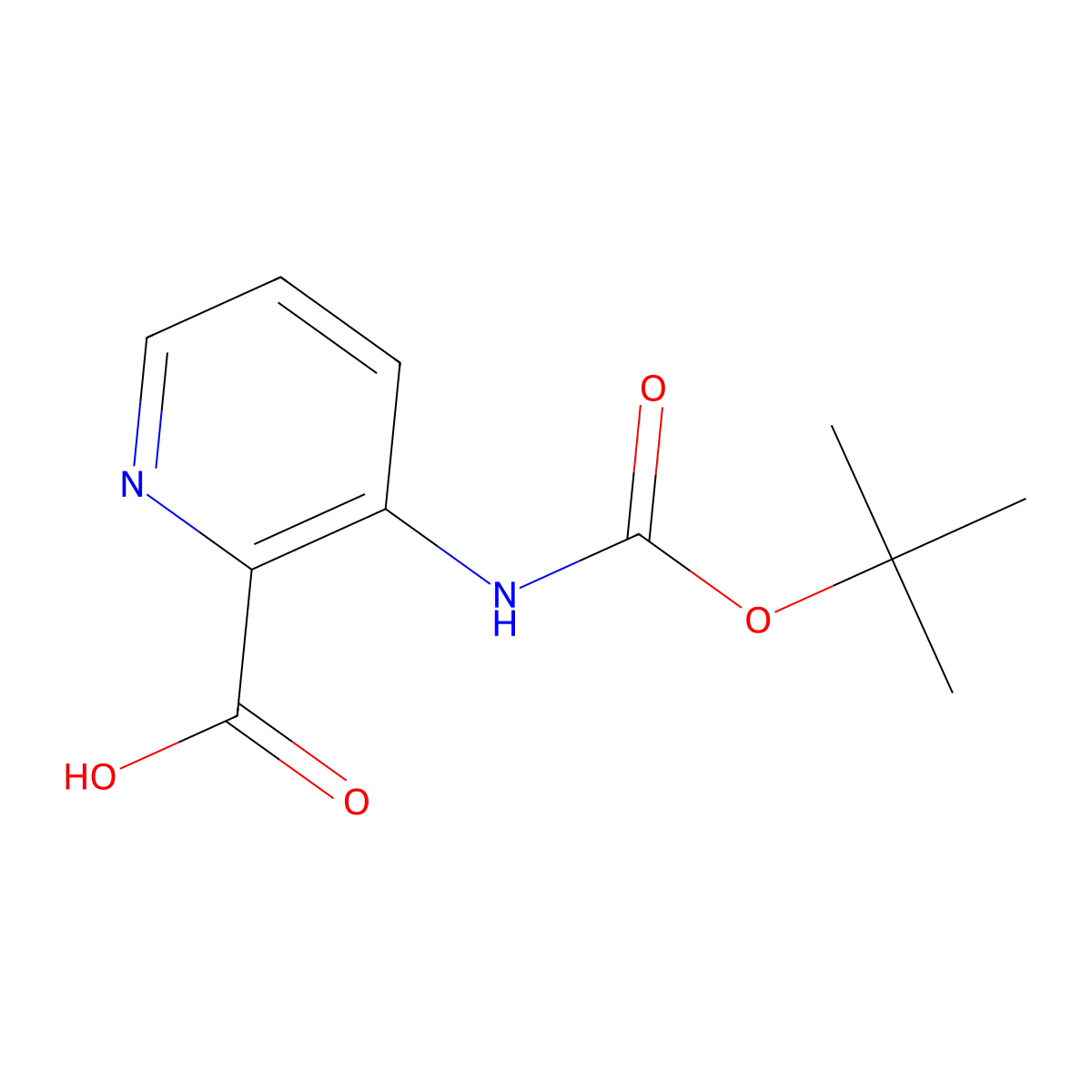 3-{[(Tert-butoxy)carbonyl]amino}pyridine-2-carboxylic acid molecular structure, CAS 569687-82-7