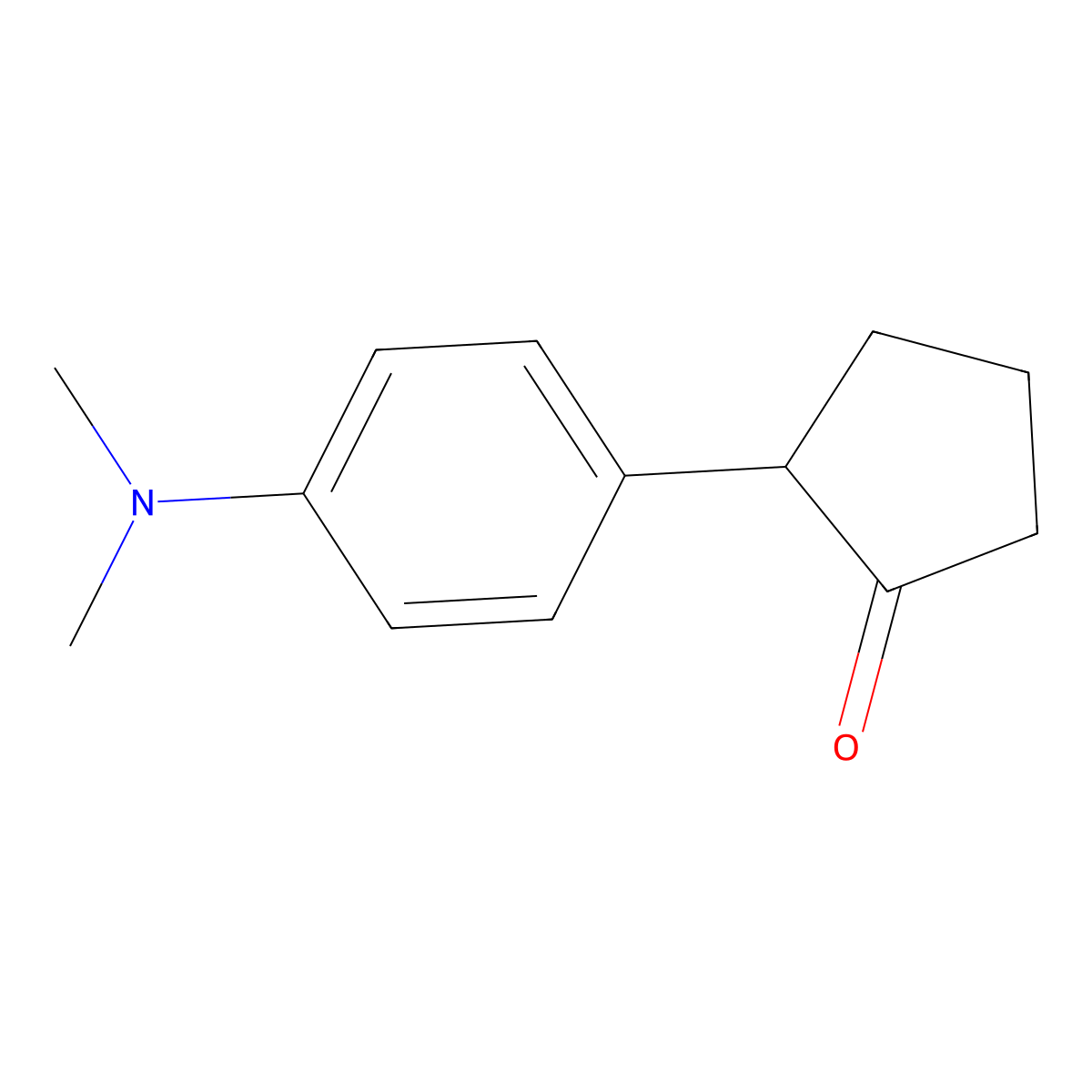 2-[4-(Dimethylamino)phenyl]cyclopentan-1-one molecular structure, CAS 569688-25-1