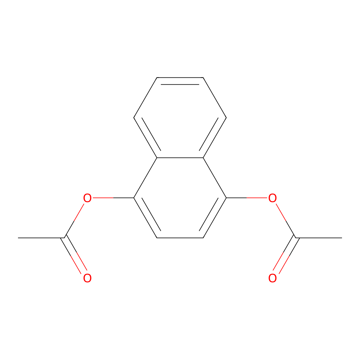 1,4-Diacetoxynaphthalene molecular structure, CAS 5697-00-7