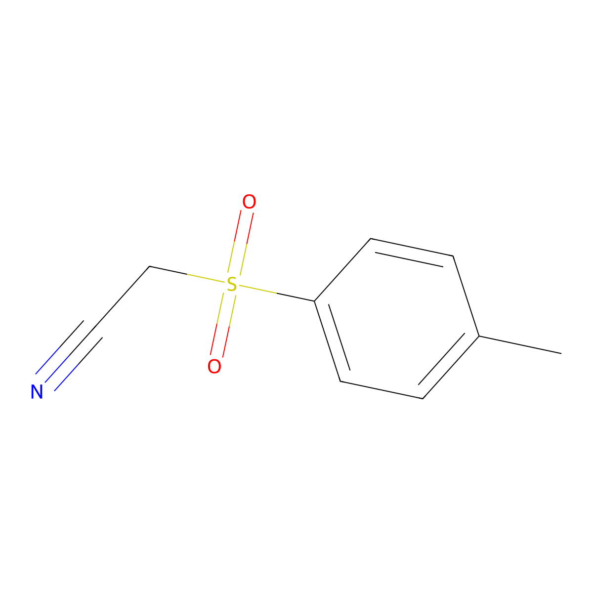 Tosylacetonitrile molecular structure, CAS 5697-44-9