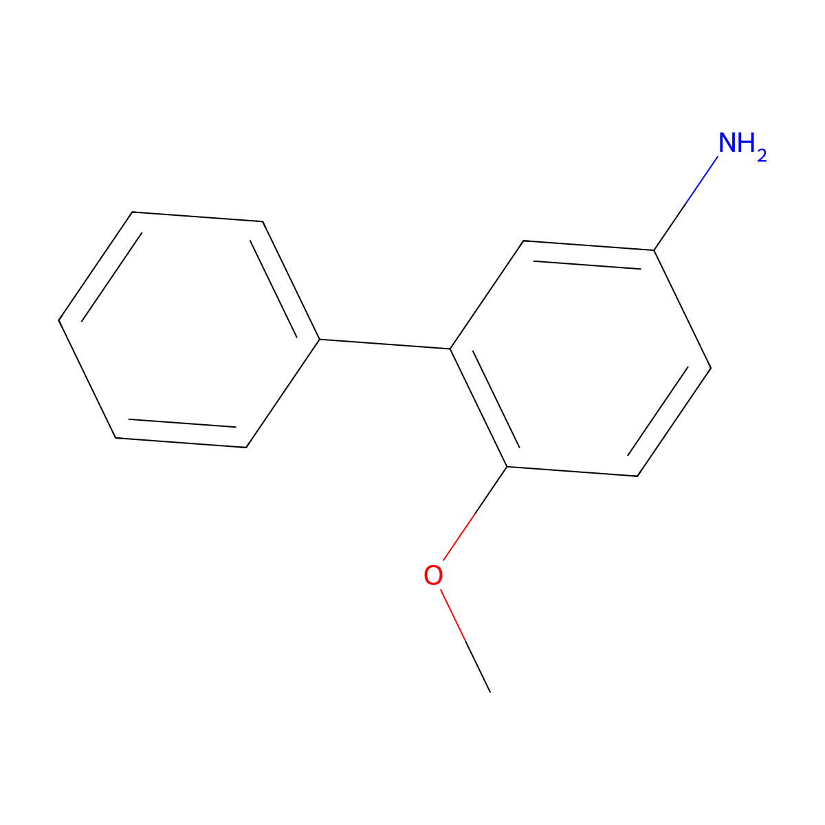 4-Methoxy-3-phenylaniline molecular structure, CAS 56970-26-4