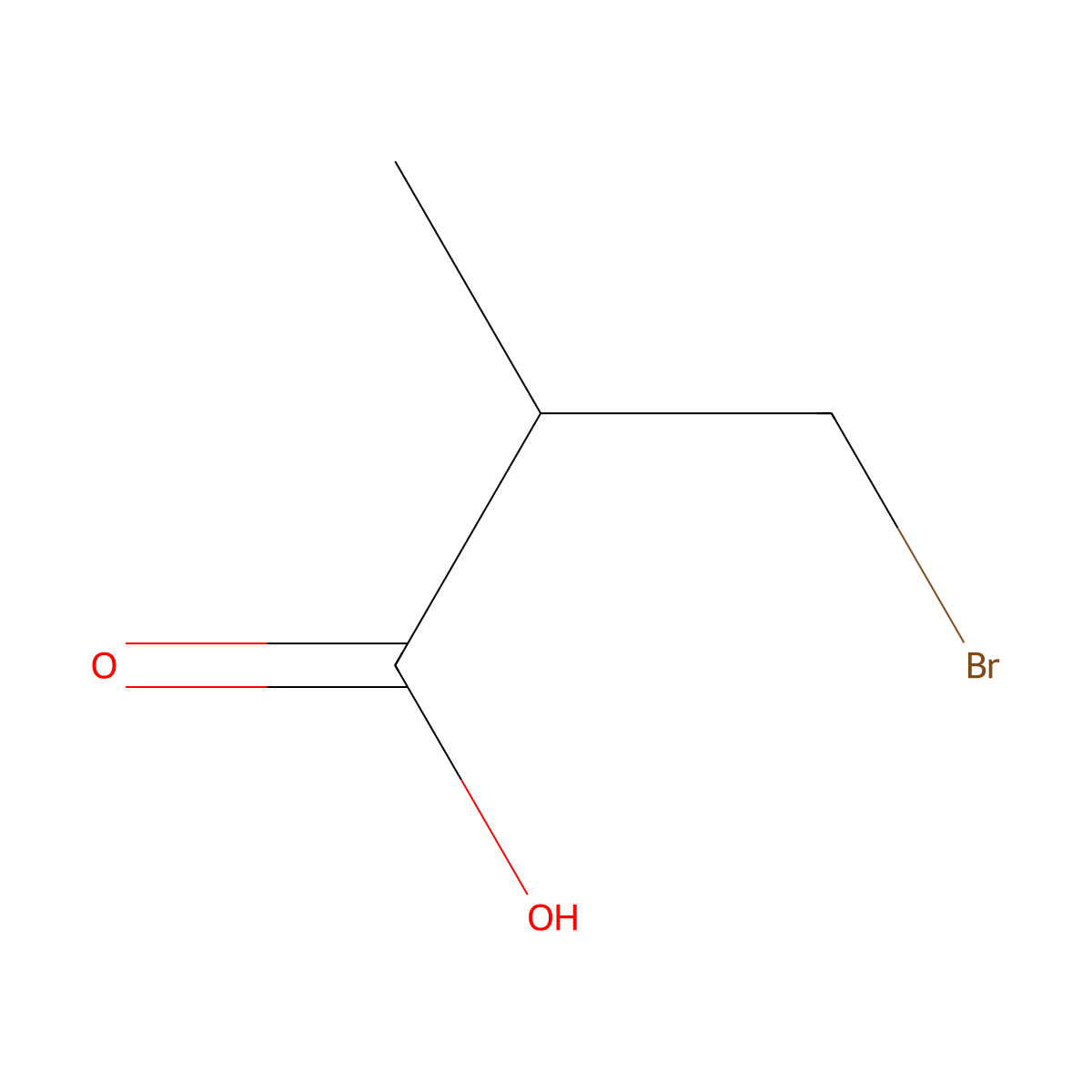 3-Bromo-2-methylpropionic acid molecular structure, CAS 56970-78-6