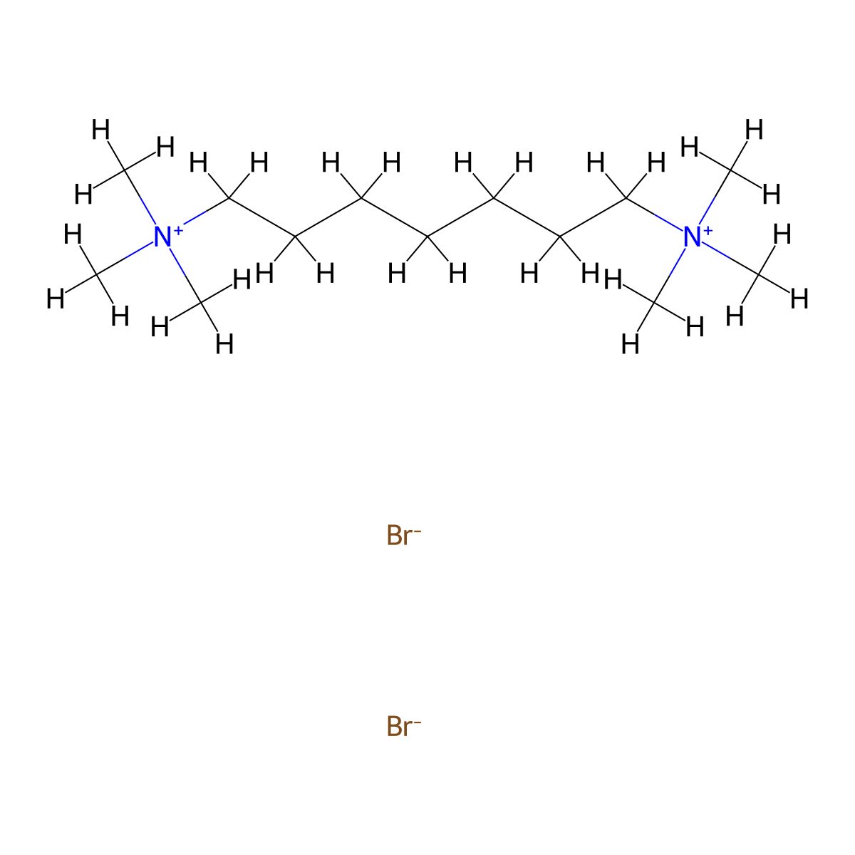 Ammonium, heptamethylenebis(trimethyl-, dibromide molecular structure, CAS 56971-24-5