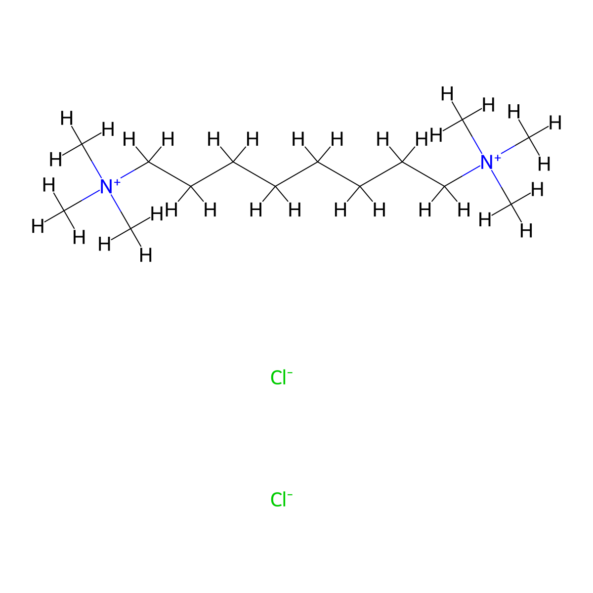 Ammonium, octamethylenebis(trimethyl-, dichloride molecular structure, CAS 56971-26-7