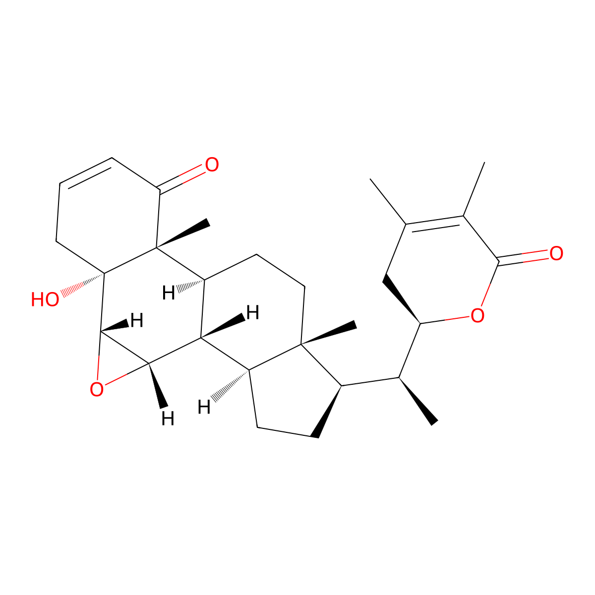 Withanolide B molecular structure, CAS 56973-41-2