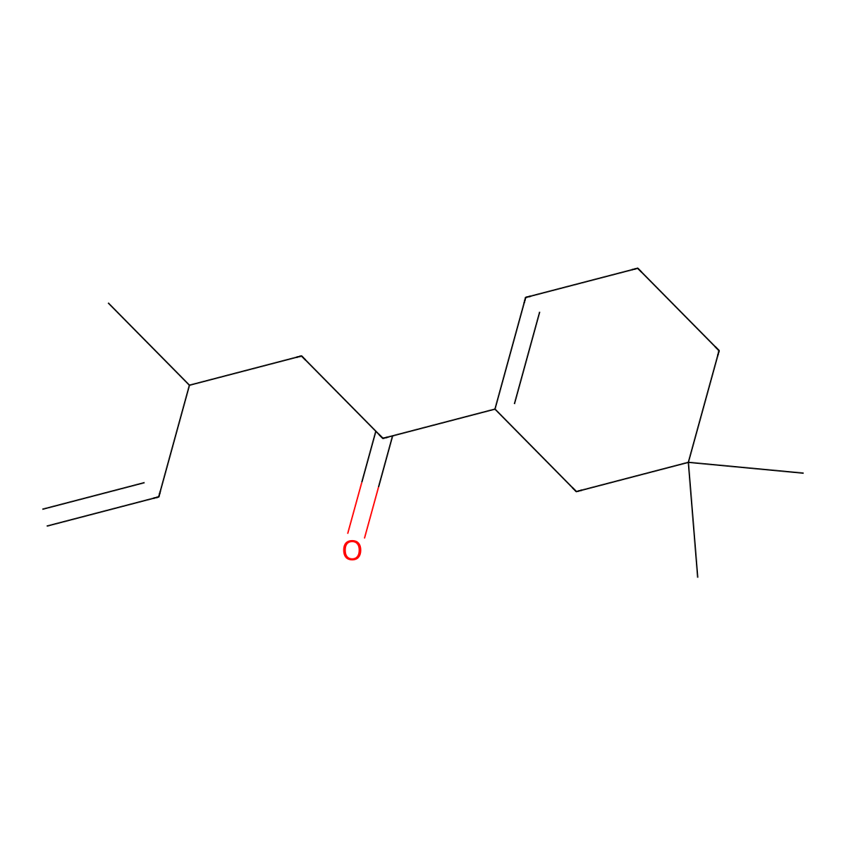 1-(5,5-Dimethyl-1-cyclohexen-1-yl)-3-methylpent-4-en-1-one molecular structure, CAS 56974-07-3