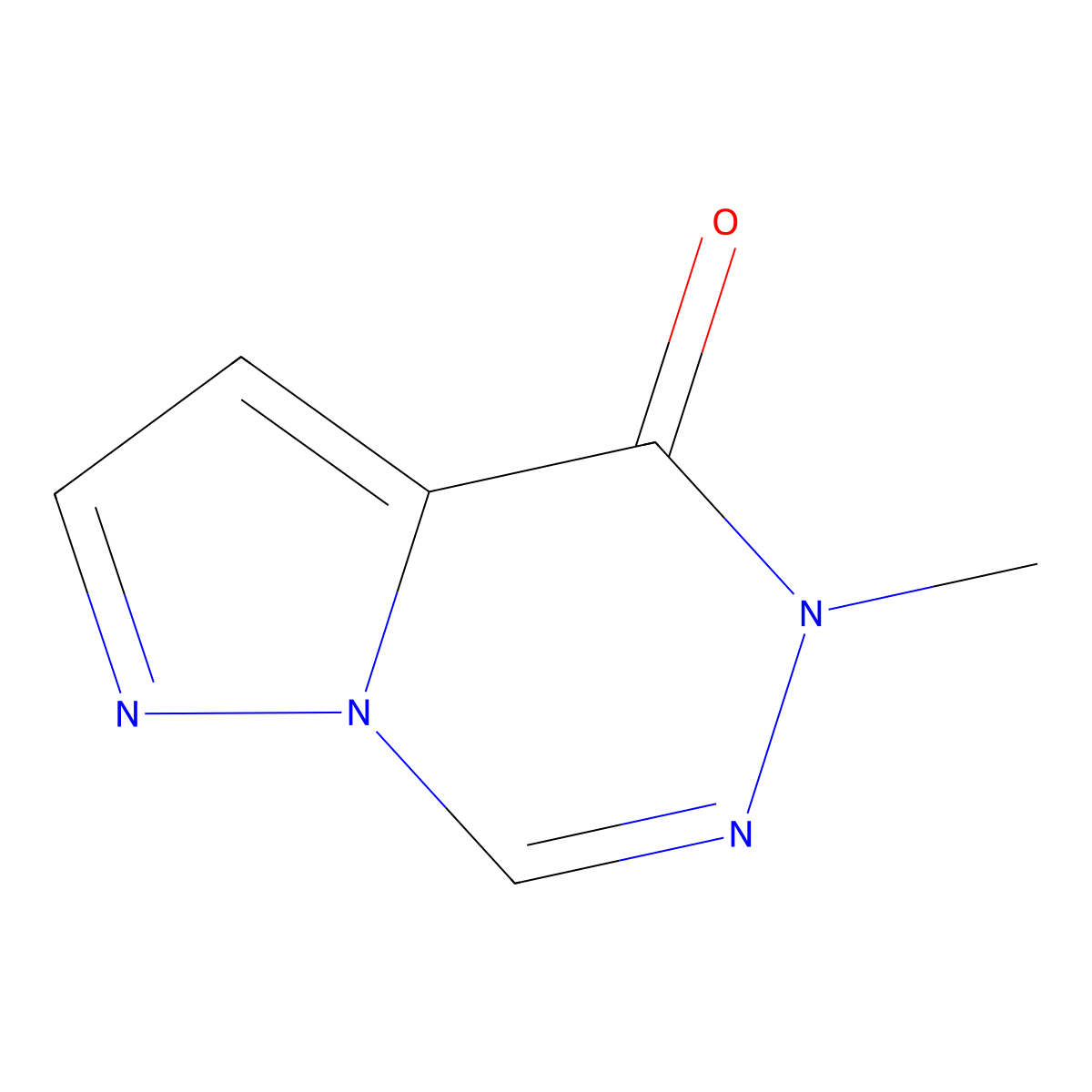 5-Methylpyrazolo[1,5-d][1,2,4]triazin-4-one molecular structure, CAS 56976-90-0
