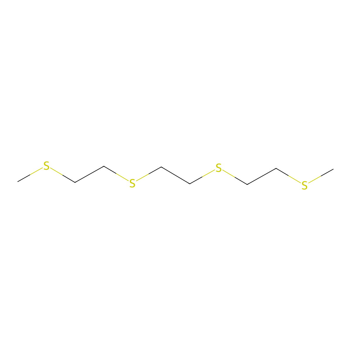 2,5,8,11-Tetrathiadodecane molecular structure, CAS 56977-04-9