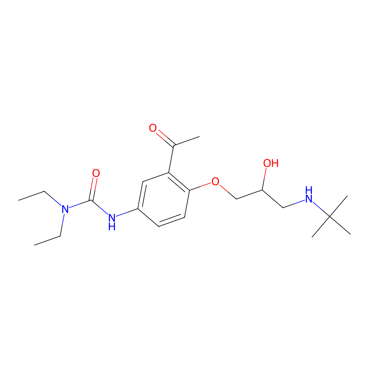 Celiprolol molecular structure, CAS 56980-93-9