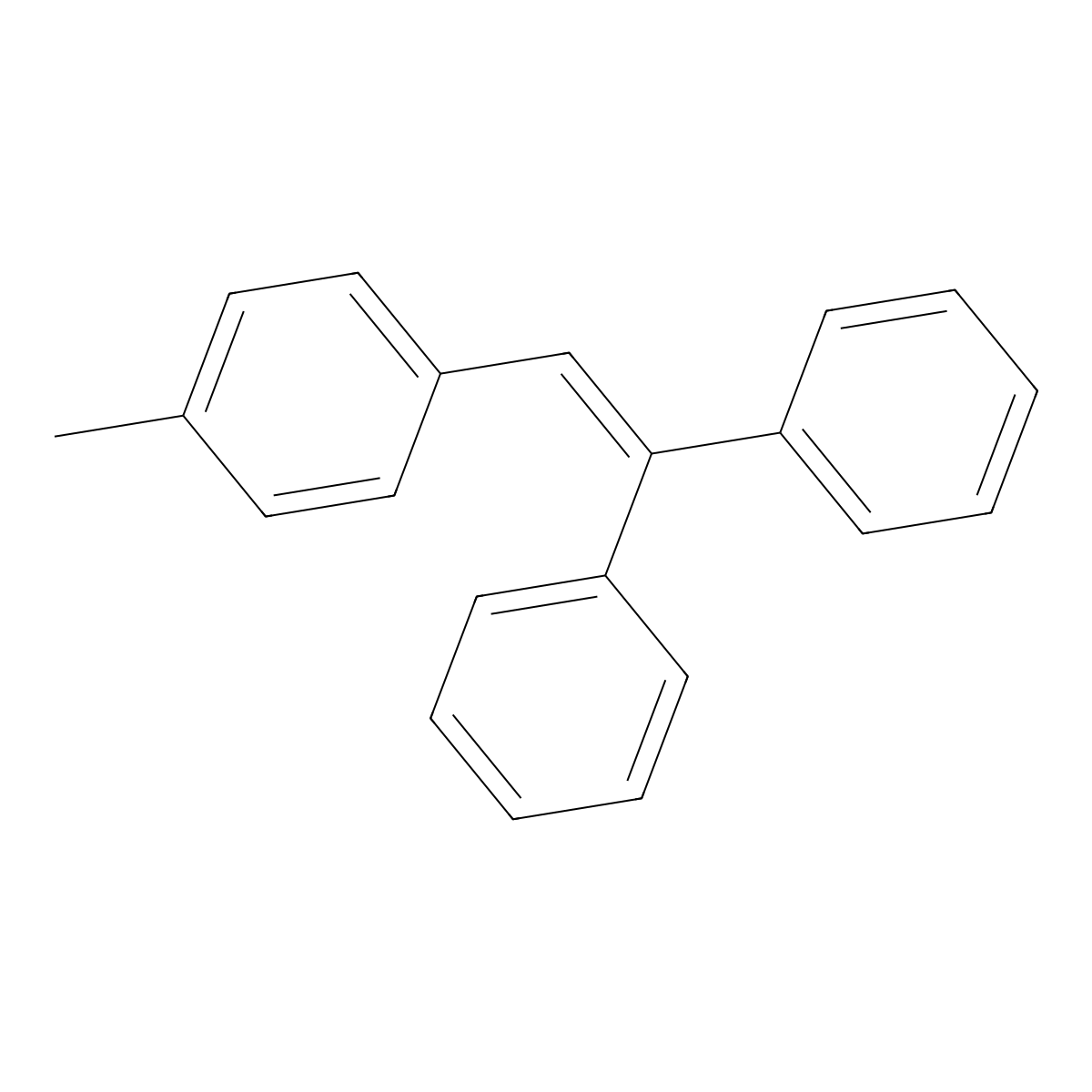 1-(2,2-Diphenylvinyl)-4-Methylbenzene molecular structure, CAS 56982-84-4