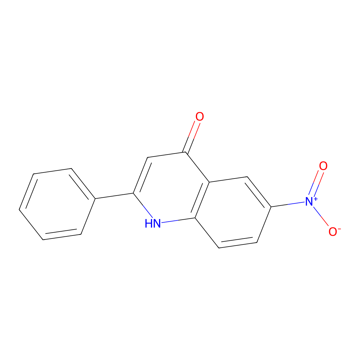 6-Nitro-2-phenylquinolin-4-ol molecular structure, CAS 56983-10-9