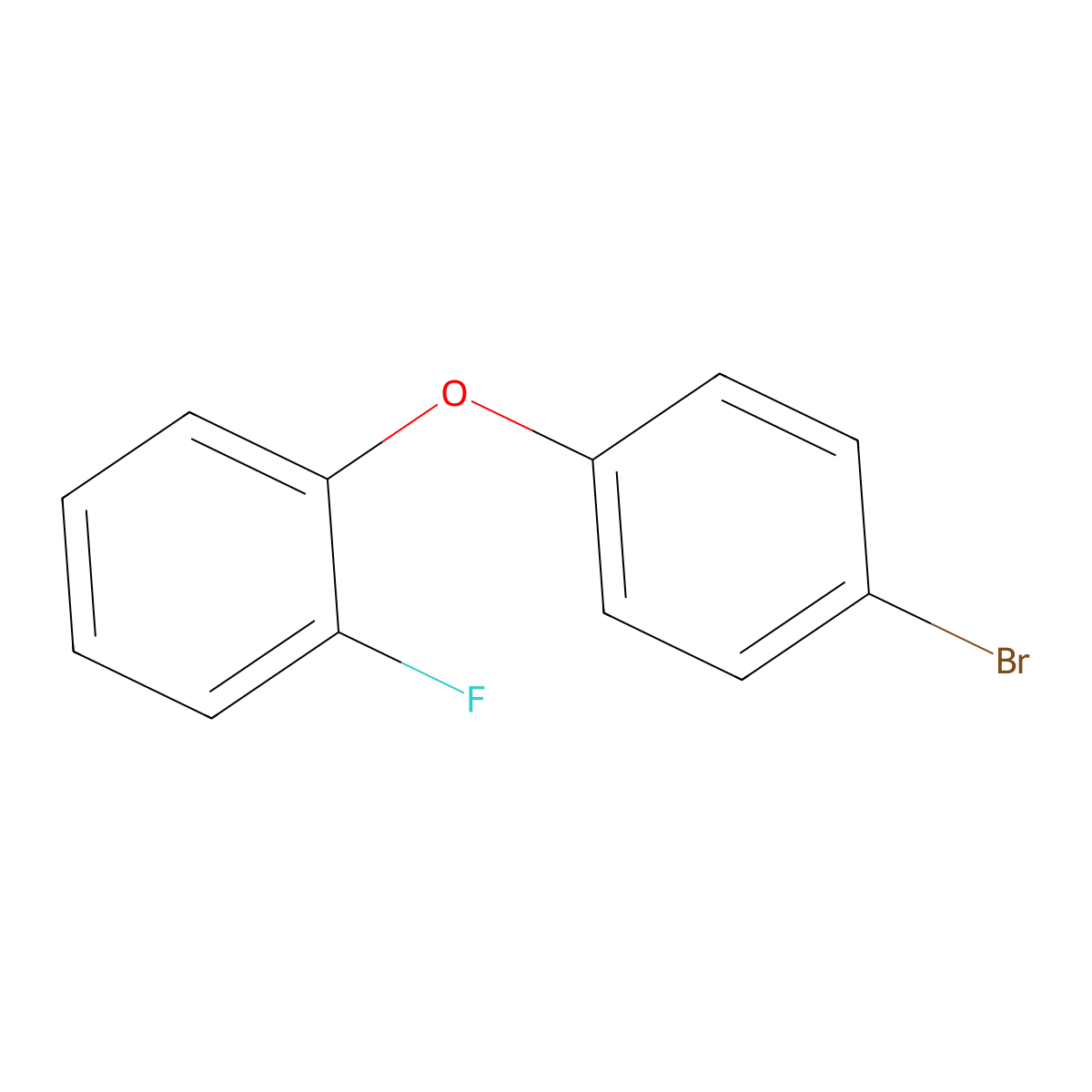 1-Bromo-4-(2-fluorophenoxy)benzene molecular structure, CAS 56985-66-1
