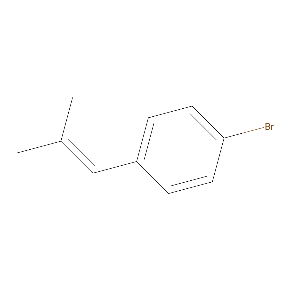 1-Bromo-4-(2-methylprop-1-en-1-yl)benzene molecular structure, CAS 56985-68-3