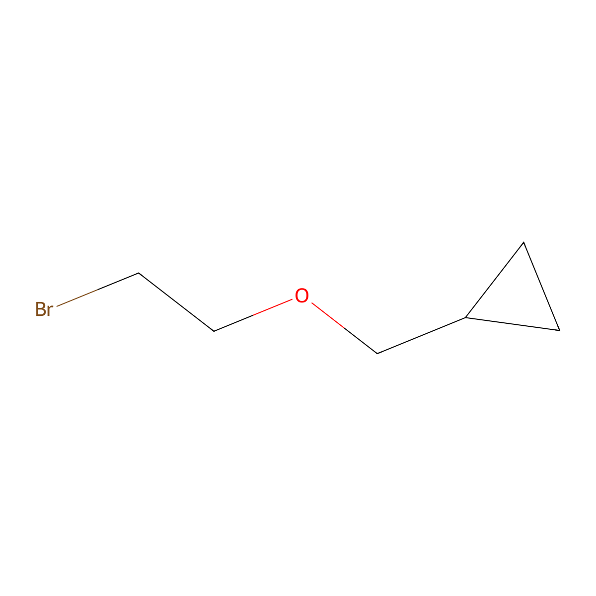[(2-Bromoethoxy)methyl]cyclopropane molecular structure, CAS 56988-04-6