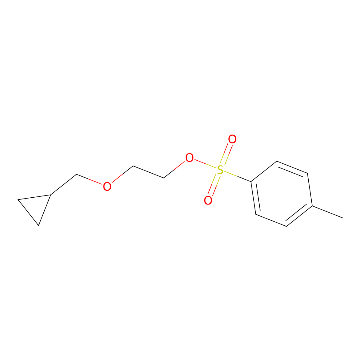 2-(Cyclopropylmethoxy)ethyl 4-methylbenzene-1-sulfonate molecular structure, CAS 56988-07-9