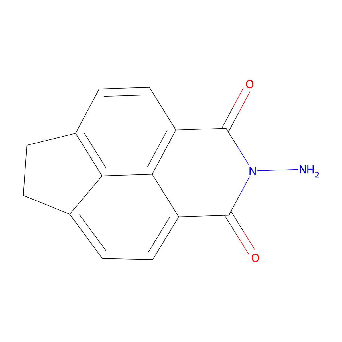 2-amino-6,7-dihydro-1H-indeno[6,7,1-def]isoquinoline-1,3(2H)-dione molecular structure, CAS 5699-11-6