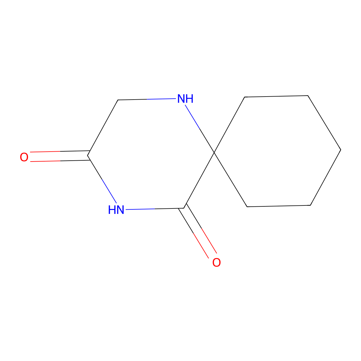 1,4-Diazaspiro[5.5]undecane-3,5-dione molecular structure, CAS 5699-91-2
