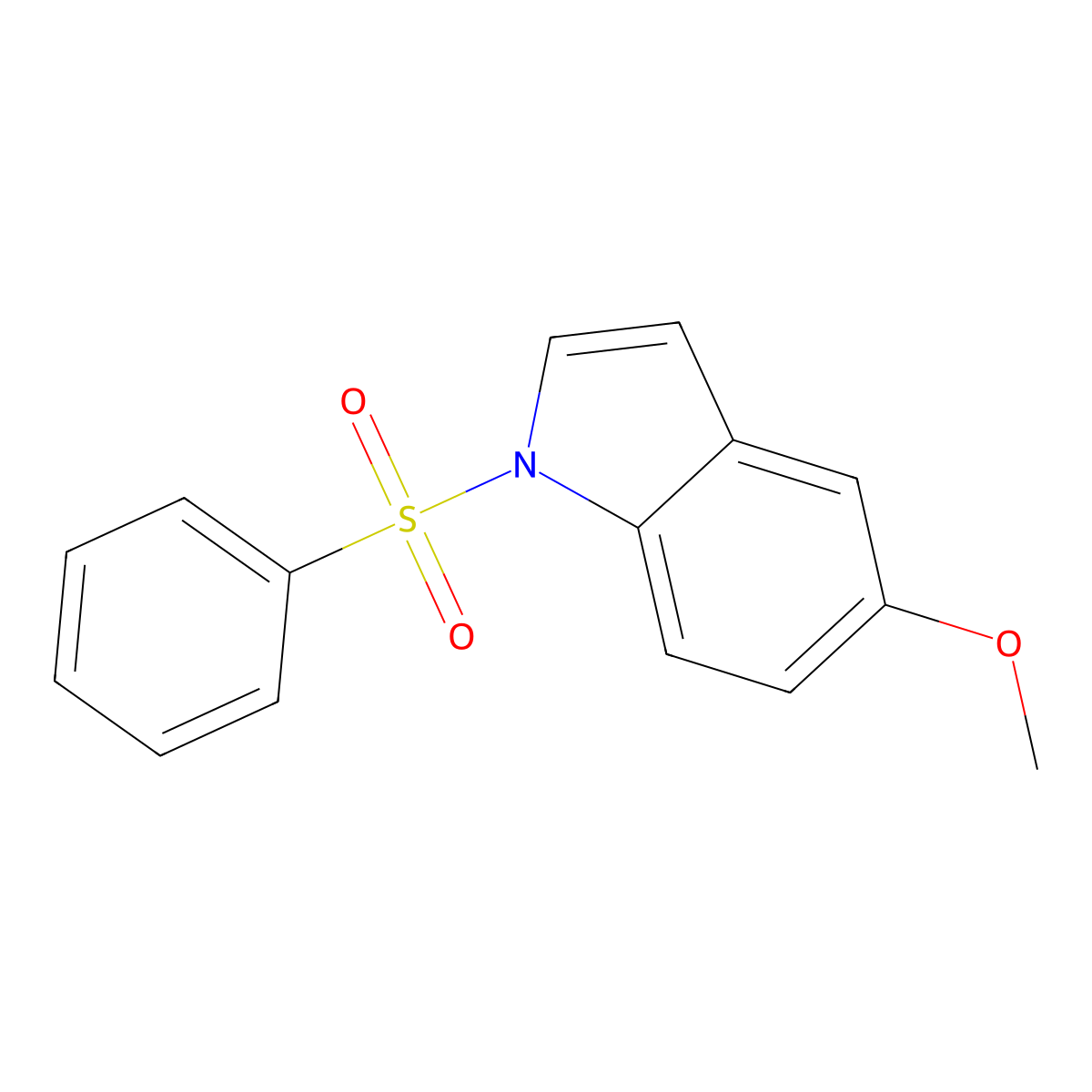 5-methoxy-1-(phenylsulfonyl)-1H-indole molecular structure, CAS 56995-12-1