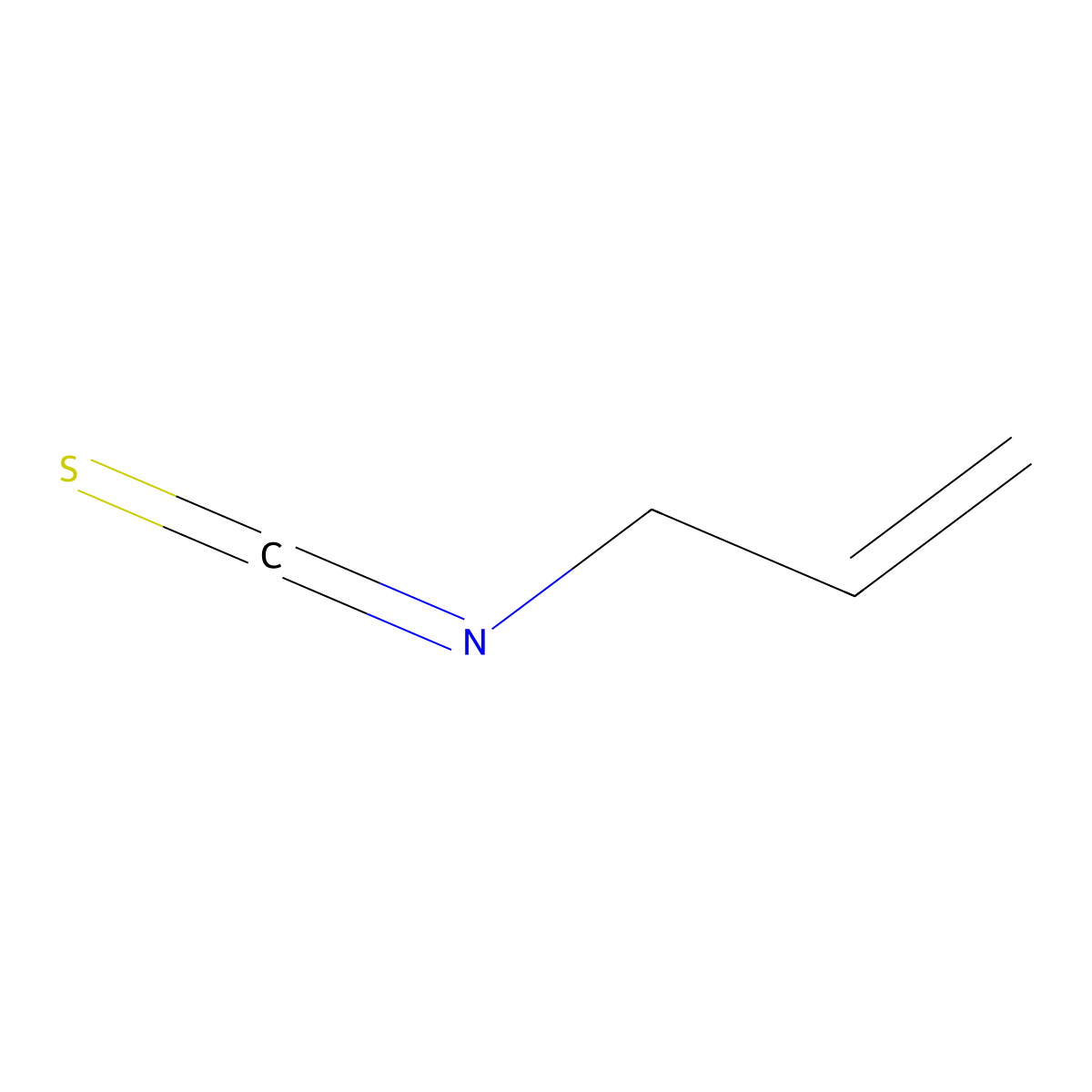 Allyl Isothiocyanate molecular structure, CAS 57-06-7