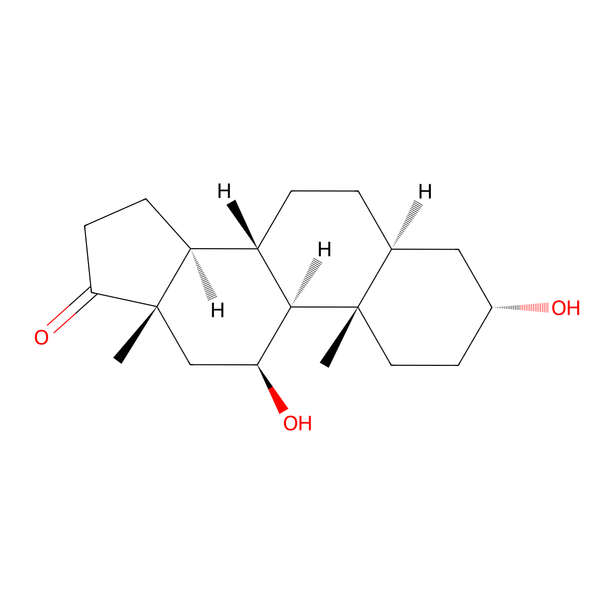 11beta-Hydroxyandrosterone molecular structure, CAS 57-61-4