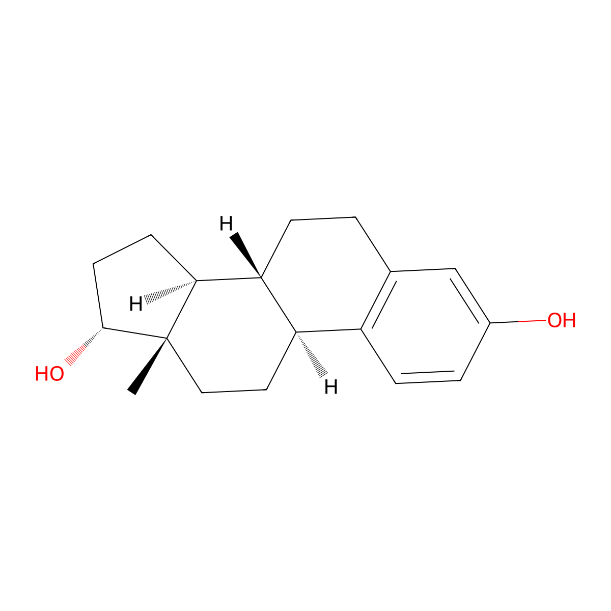 alpha-Estradiol molecular structure, CAS 57-91-0