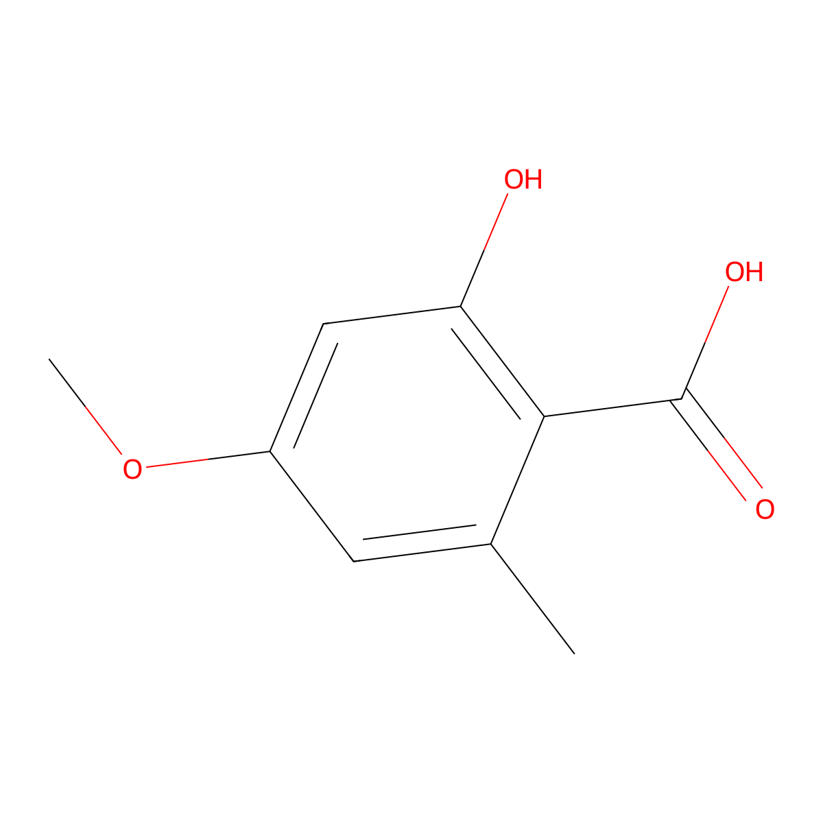 Everninic Acid molecular structure, CAS 570-10-5