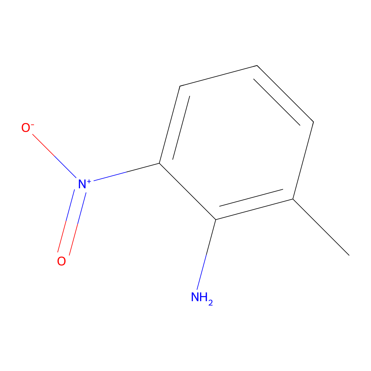 2-Methyl-6-nitroaniline molecular structure, CAS 570-24-1