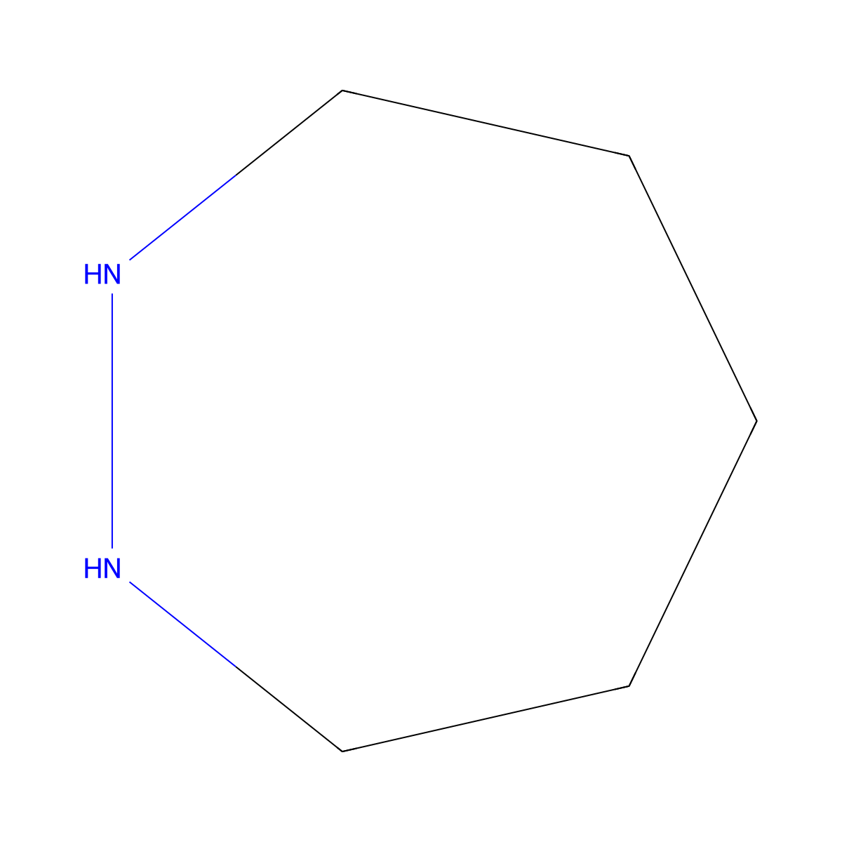 1,2-Diazacycloheptane molecular structure, CAS 5700-00-5