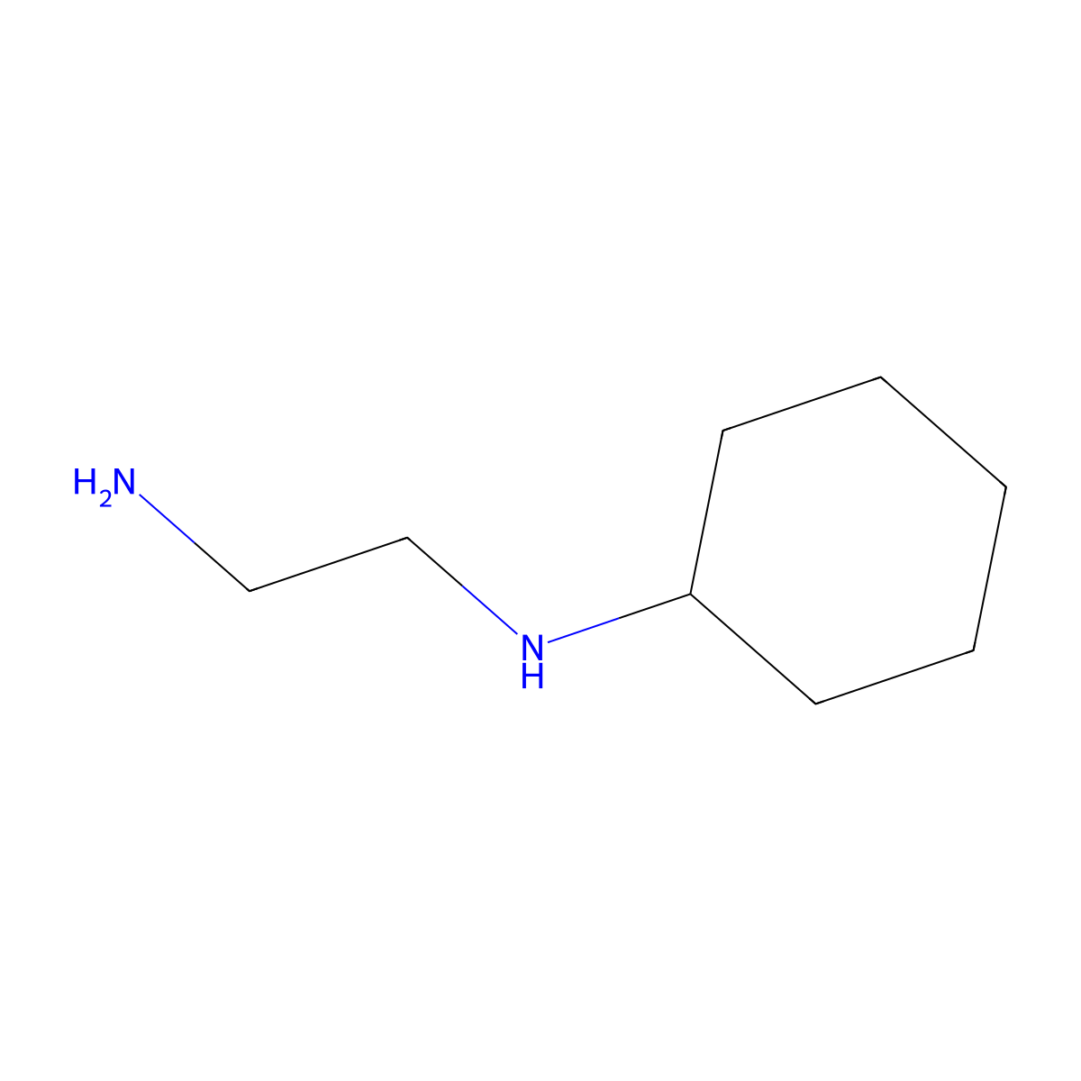 N-Cyclohexyl-1,2-ethanediamine molecular structure, CAS 5700-53-8