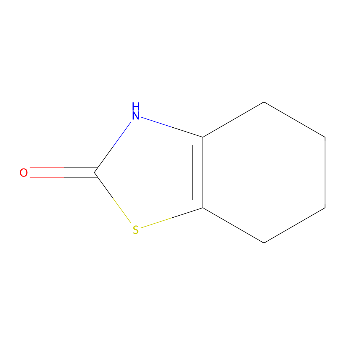 4,5,6,7-Tetrahydro-1,3-benzothiazol-2(3H)-one molecular structure, CAS 57001-13-5