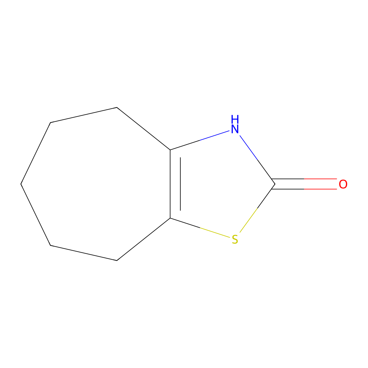 2H,3H,4H,5H,6H,7H,8H-cyclohepta[d][1,3]thiazol-2-one molecular structure, CAS 57001-16-8