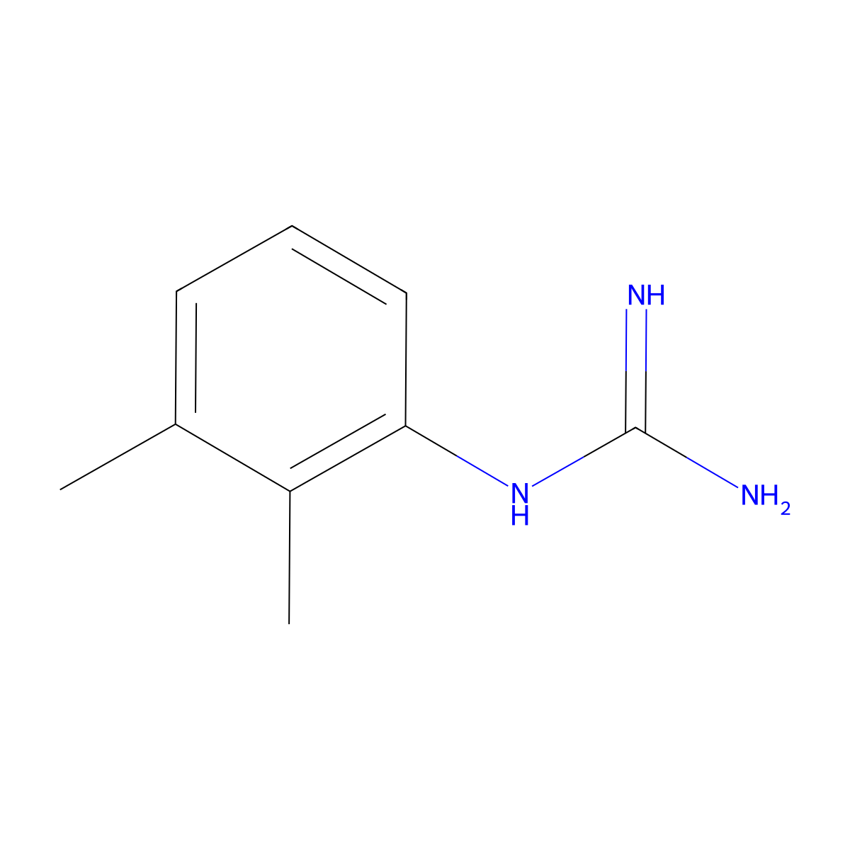 1-(2,3-Dimethylphenyl)guanidine molecular structure, CAS 57004-66-7