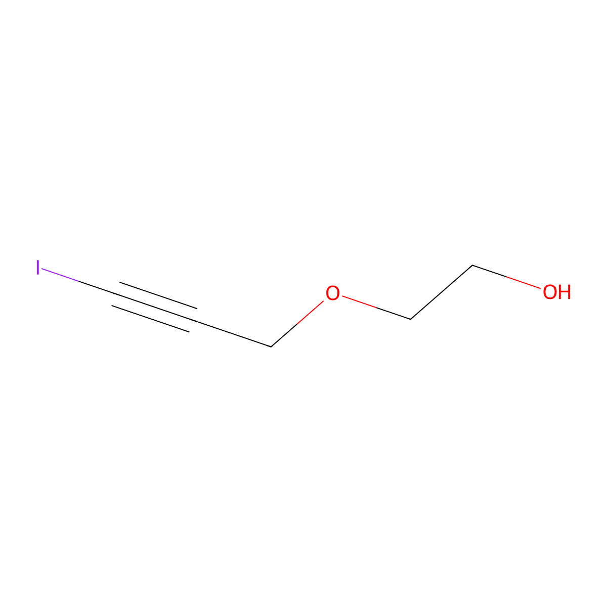 2-((3-Iodopropin-2-yl)oxy)ethanol molecular structure, CAS 57006-76-5