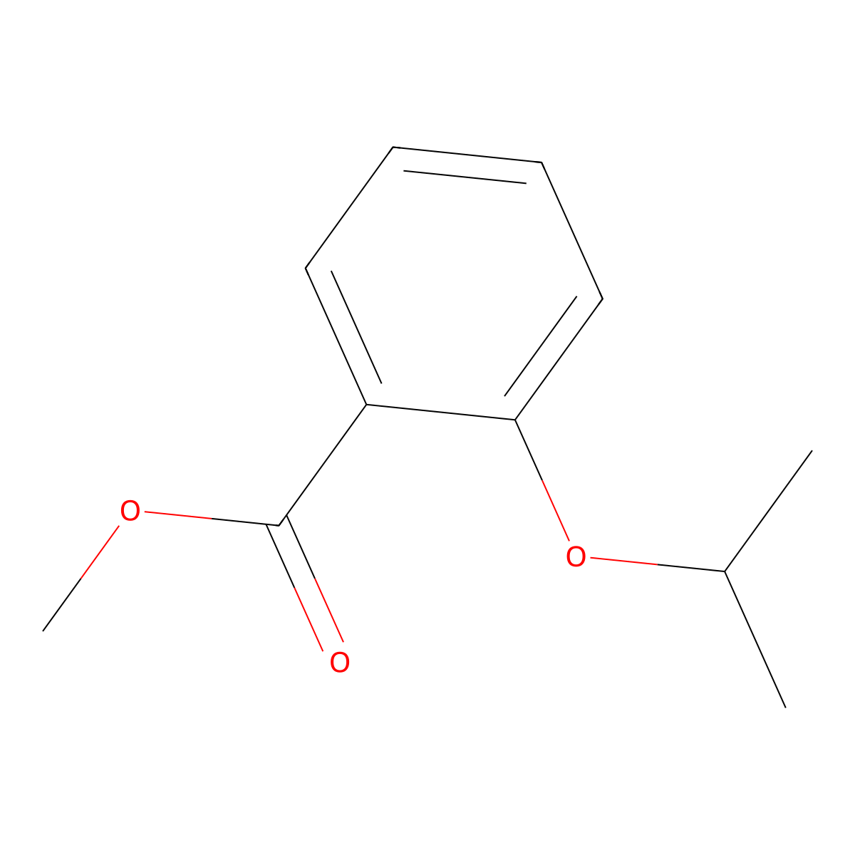 Methyl 2-propan-2-yloxybenzoate molecular structure, CAS 57009-13-9