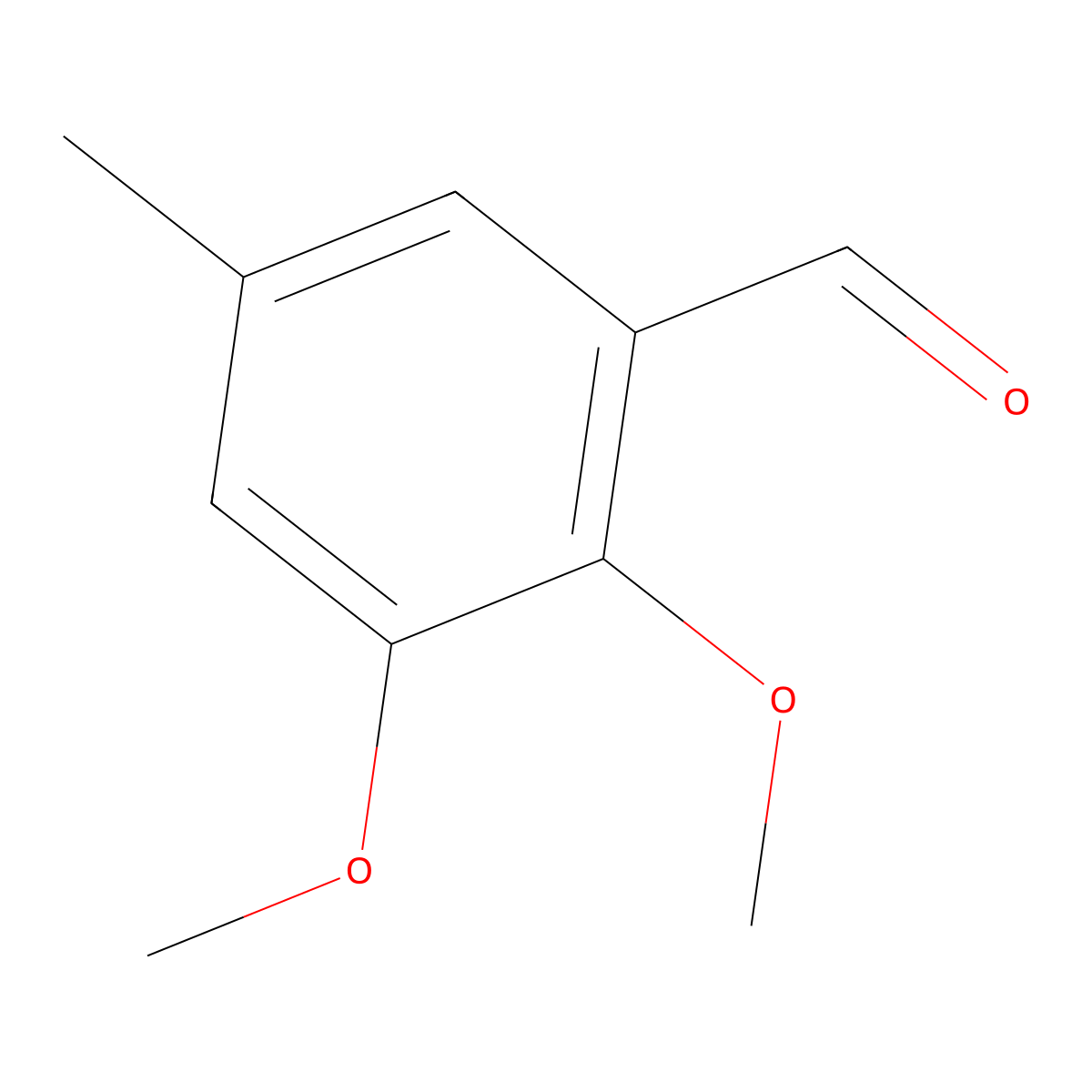 2,3-Dimethoxy-5-methylbenzaldehyde molecular structure, CAS 5701-86-0