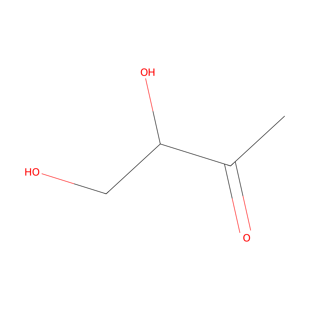 3,4-Dihydroxy-2-butanone molecular structure, CAS 57011-15-1