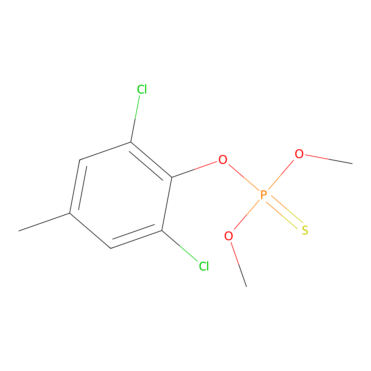 Tolclofos-methyl molecular structure, CAS 57018-04-9