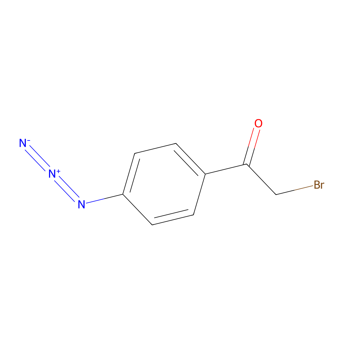 4-Azidophenacyl bromide molecular structure, CAS 57018-46-9