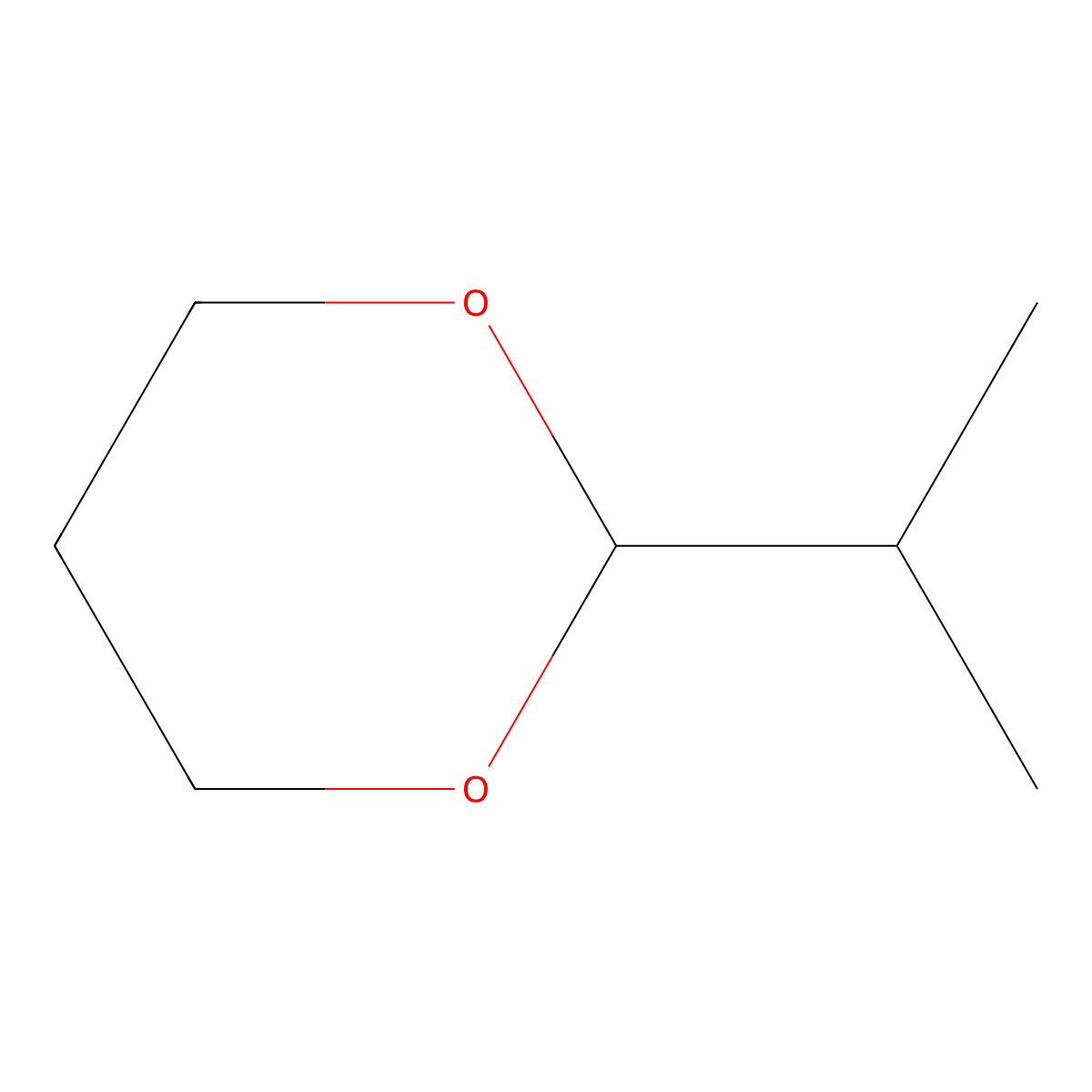 2-Isopropyl-1,3-dioxane molecular structure, CAS 5702-49-8