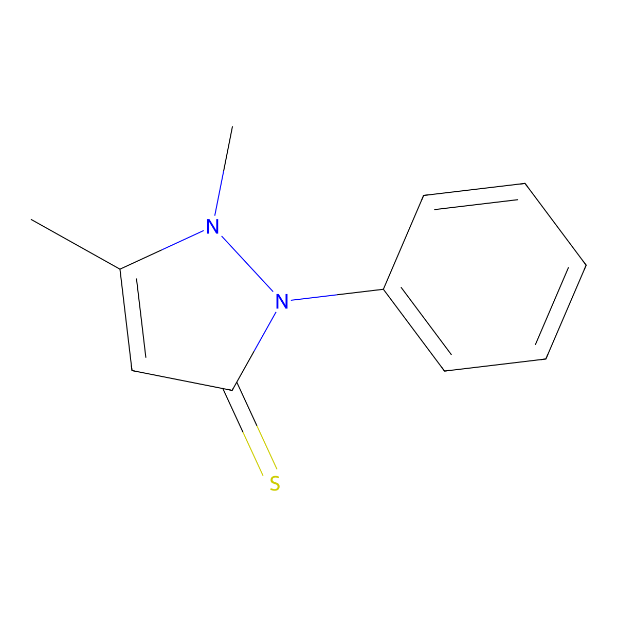 Thiopyrine molecular structure, CAS 5702-69-2