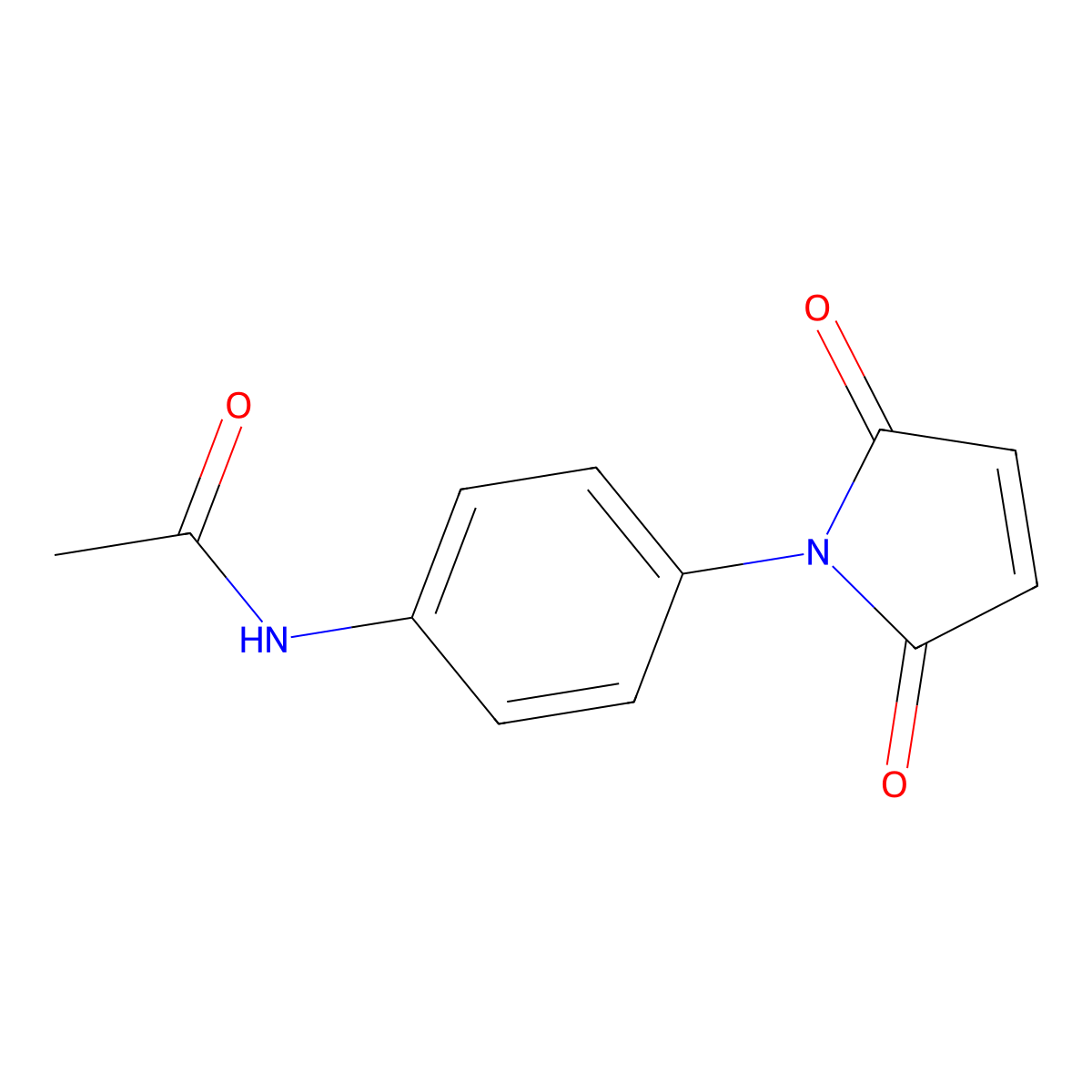 N-[4-(2,5-dioxo-2,5-dihydro-1H-pyrrol-1-yl)phenyl]acetamide molecular structure, CAS 5702-75-0